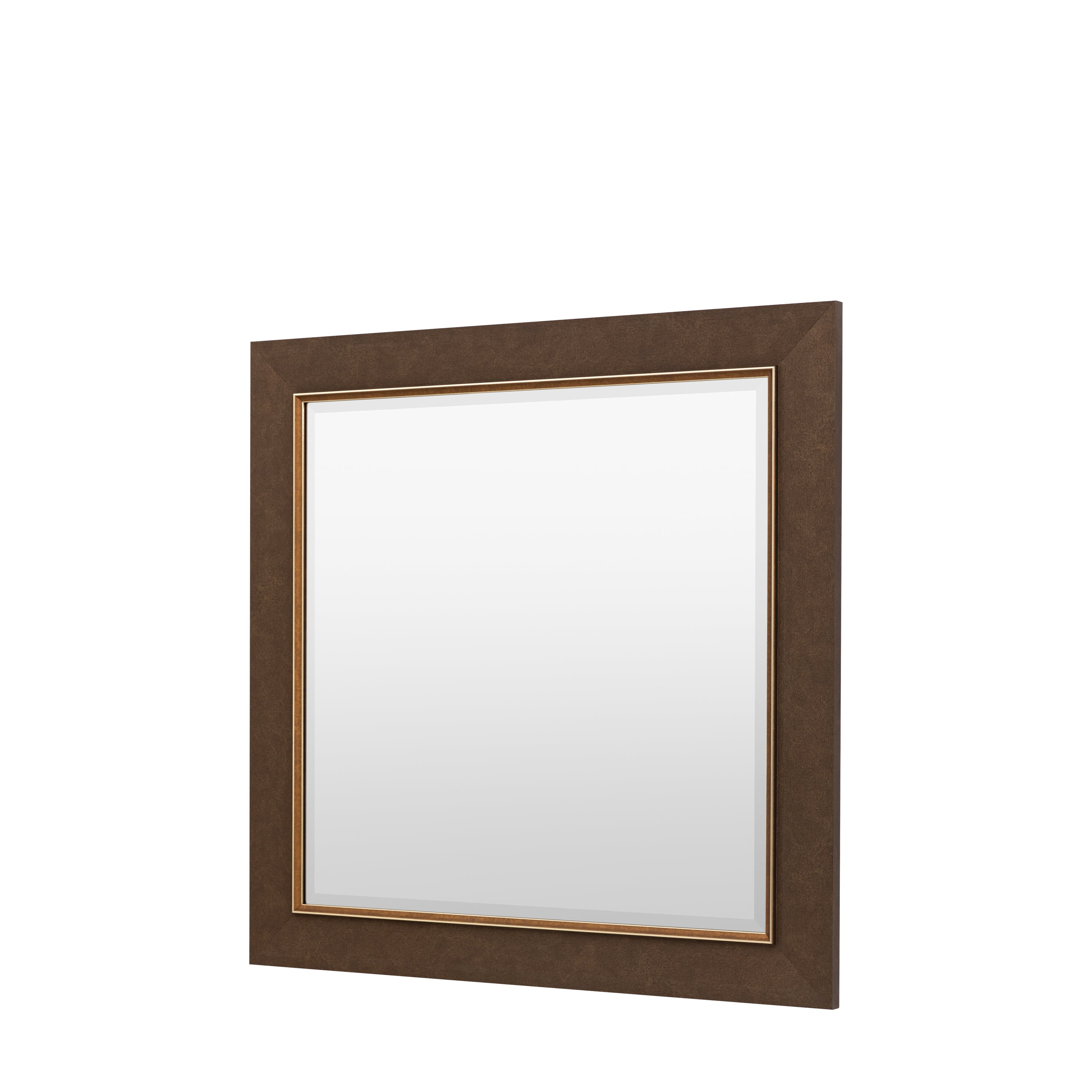Chelsea Rustic Bronze Square Wall Mirror